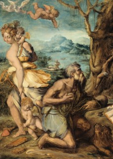 The Temptation of Saint Jerome, 1541/48. Creator: Giorgio Vasari.