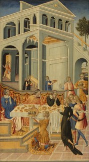 The Head of Saint John the Baptist Brought before Herod, 1455/60. Creator: Giovanni di Paolo.