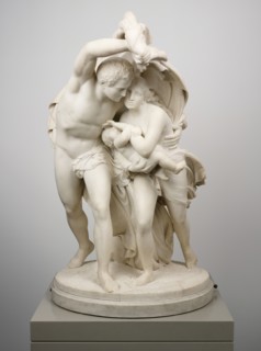 Flight from Pompeii, 1873. Creator: Giovanni Maria Benzoni.