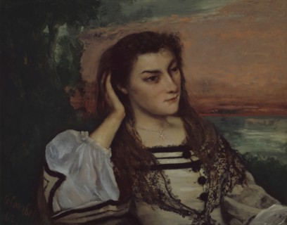 Rêverie (Portrait of Gabrielle Borreau), 1862. Creator: Gustave Courbet.