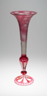Vase, Bohemia, c. 1850. Creator: Bohemia Glass.