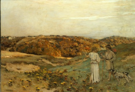Tobias and the Angel, 1878. Creator: Jean-Charles Cazin.