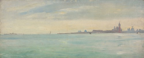 Venice Seen from the Public Garden, 1873. Creator: Jean Lecomte du Nouy.