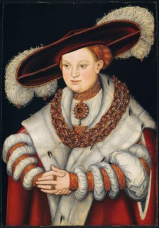 Portrait of Magdalena of Saxony, Wife of Elector Joachim II of Brandenburg, c. 1529. Creator: Lucas Cranach the Elder.