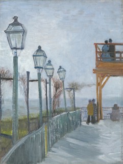 Terrace and Observation Deck at the Moulin de Blute-Fin, Montmartre, early 1887. Creator: Vincent van Gogh.