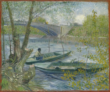 Fishing in Spring, the Pont de Clichy (Asnières), 1887. Creator: Vincent van Gogh.