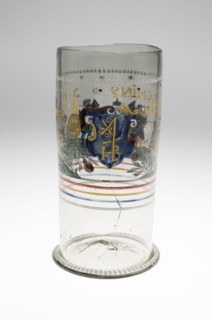 Large Beaker (Humpen), Bohemia, 1608. Creator: Bohemia Glass.
