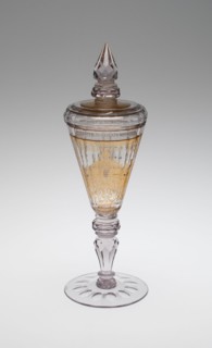 Covered Goblet (Pokal), Bohemia, c. 1730. Creator: Bohemia Glass.