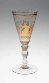 Wine Glass, Bohemia, c. 1730. Creator: Bohemia Glass.