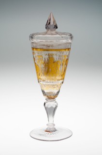 Wine Glass and Cover, Bohemia, c. 1730. Creator: Bohemia Glass.