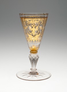 Wine Glass, Bohemia, Early 18th century. Creator: Bohemia Glass.