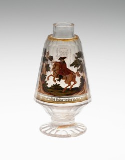 Bottle, Bohemia, c. 1725. Creator: Bohemia Glass.