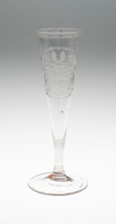 Champagne Glass, Bohemia, c. 1800. Creator: Bohemia Glass.