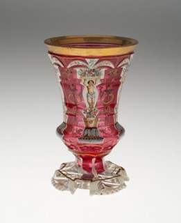Beaker, Bohemia, c. 1840/50. Creator: Bohemia Glass.