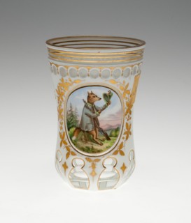 Beaker, Bohemia, c. 1850. Creator: Bohemia Glass.