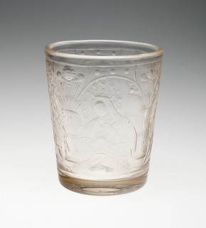 Beaker, Bohemia, 1698. Creator: Bohemia Glass.
