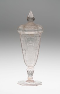 Goblet with Cover, Bohemia, c. 1725. Creator: Bohemia Glass.