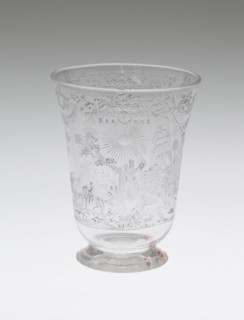Beaker, Bohemia, Early 18th century. Creator: Bohemia Glass.