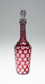 Decanter, Bohemia, c. 1840/50. Creator: Bohemia Glass.