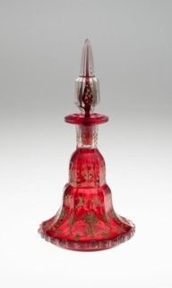 Scent Bottle, Bohemia, Mid to late 19th century. Creator: Bohemia Glass.