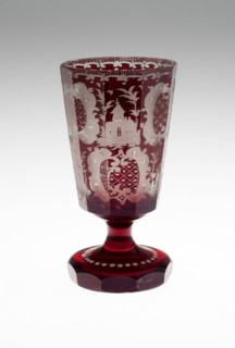 Wine Glass, Bohemia, c. 1850/80. Creator: Bohemia Glass.