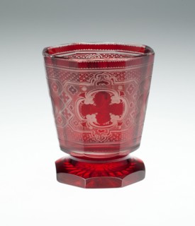 Beaker, Bohemia, c. 1850/70. Creator: Bohemia Glass.