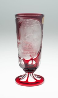 Tall Beaker, Bohemia, c. 1850/75. Creator: Bohemia Glass.