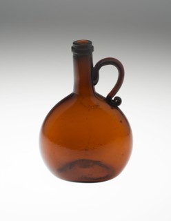 Bottle, Bohemia, c. 1840/50. Creator: Bohemia Glass.