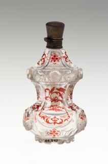 Scent Bottle, Bohemia, c. 1840/50. Creator: Bohemia Glass.