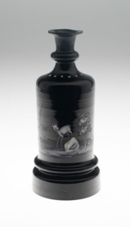 Bottle, Bohemia, c. 1825/40. Creator: Bohemia Glass.
