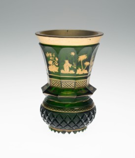 Vase, Bohemia, c. 1830/50. Creator: Bohemia Glass.