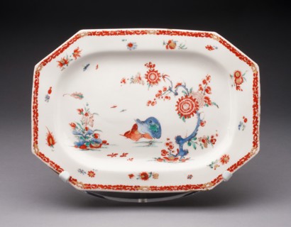 Platter, Bow, c. 1755. Creator: Bow Porcelain Factory.