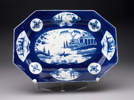 Platter, Bow, 1755/65. Creator: Bow Porcelain Factory.