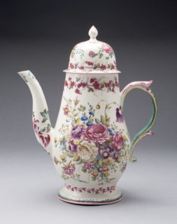 Coffee Pot, Bow, c. 1755. Creator: Bow Porcelain Factory.