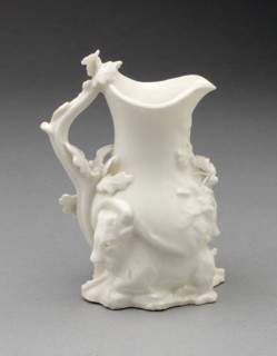 Goat and Bee Cream Jug, Chelsea, c. 1745. Creator: Chelsea Porcelain Manufactory.
