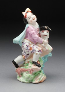 Boy with Dog, Chelsea, c. 1760. Creator: Chelsea Porcelain Manufactory.