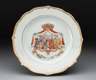Plate, Jingdezhen, c. 1750. Creator: Jingdezhen Porcelain.