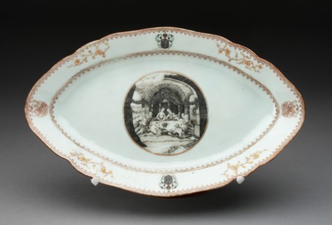 Platter, Jingdezhen, 1750/60. Creator: Jingdezhen Porcelain.