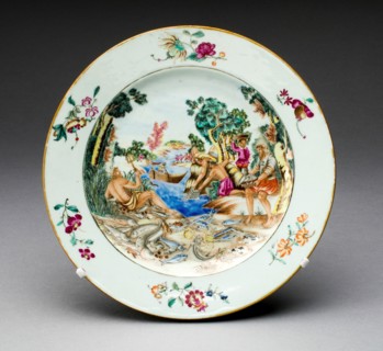 Plate, Jingdezhen, c. 1750. Creator: Jingdezhen Porcelain.