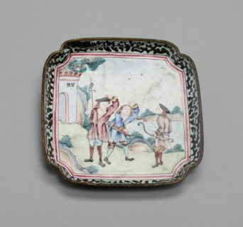Tray, China, 1730/70. Creator: Jingdezhen Porcelain.