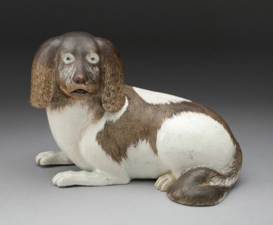 Spaniel, Jingdezhen, c. 1760. Creator: Jingdezhen Porcelain.