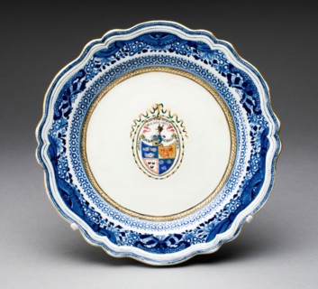 Plate, Jingdezhen, c. 1780. Creator: Jingdezhen Porcelain.