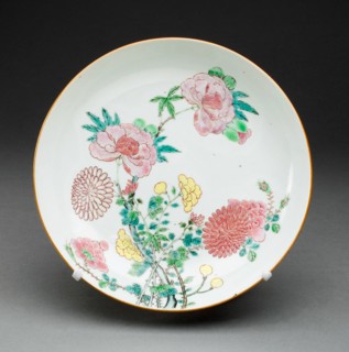 Dish, China, c. 1725, Qing dynasty (1644-1911), Yongzhen period (1723-1735). Creator: Unknown.