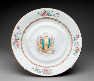 Charger with the Arms of O'Hara, Jingdezhen, 1763. Creator: Jingdezhen Porcelain.
