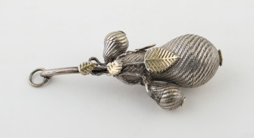 Pear-Shaped Vinaigrette, Europe, c. 1840. Creator: Unknown.