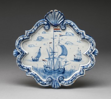 Plaque, Delft, c. 1750/55. Creator: Delftware.