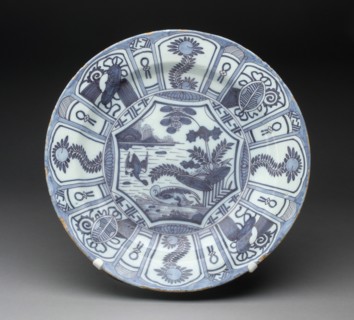 Charger, Delft, c. 1690/1700. Creator: Delftware.