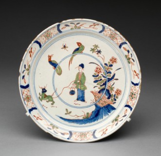 Plate, Delft, c. 1700. Creator: Delftware.