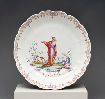 Plate, Vienna, 1730/35. Creator: Du Paquier Porcelain Manufactory.
