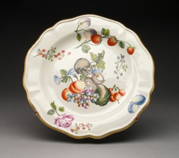 Plate, Vienna, c. 1735. Creator: Du Paquier Porcelain Manufactory.